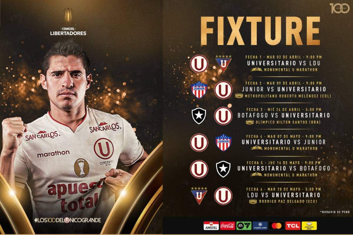 Fixture de Universitario
