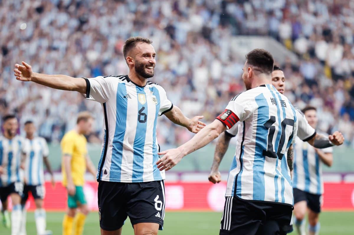 (SP)CHINA-BEIJING-FOOTBALL-INTERNATIONAL INVITATIONAL-ARGENTINA VS AUSTRALIA (CN)