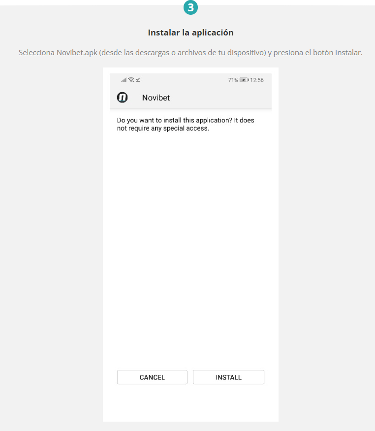 instalacion novibet app chile
