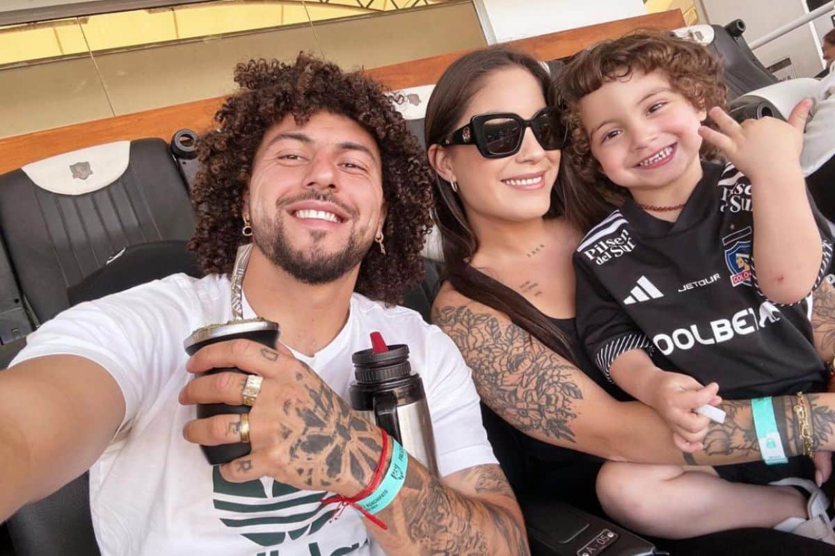 Maximiliano Falcón y su familia