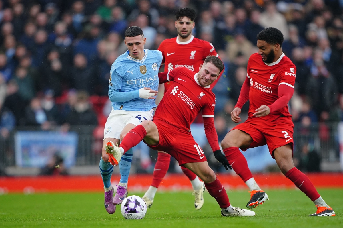 Alexis Mac Allister en Liverpool vs Manchester City