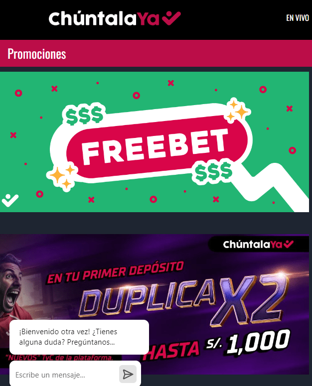 codigo promocional chuntalaya peru