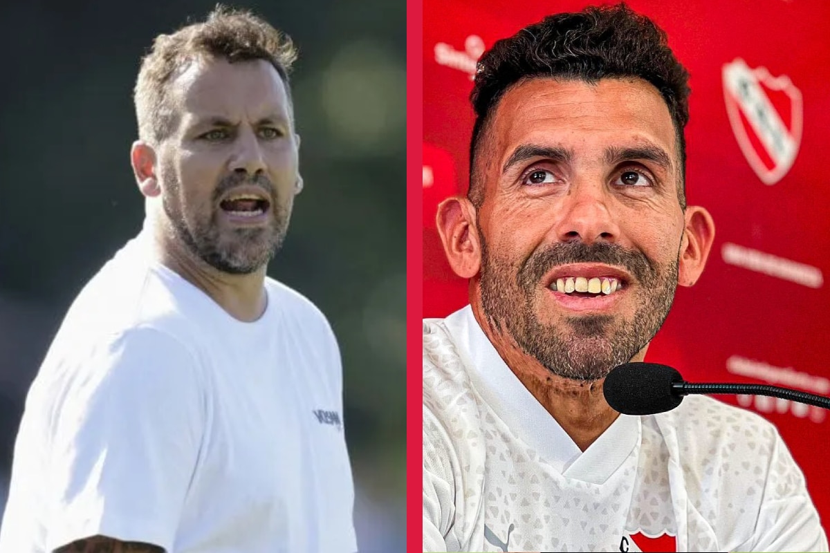 Cristian Fabbiani y Carlos Tévez, cara a cara