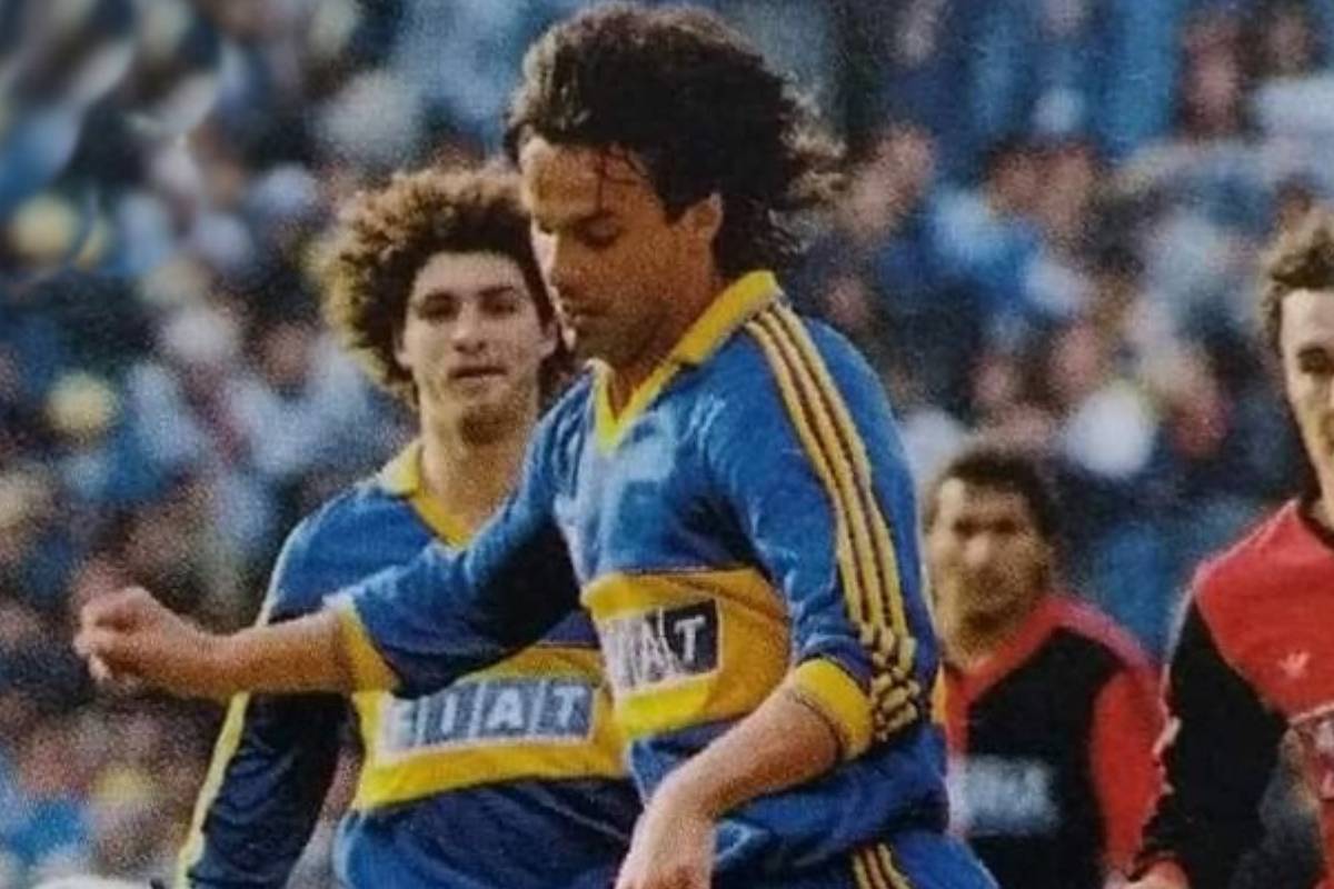 Gaúcho jugando en Boca Juniors