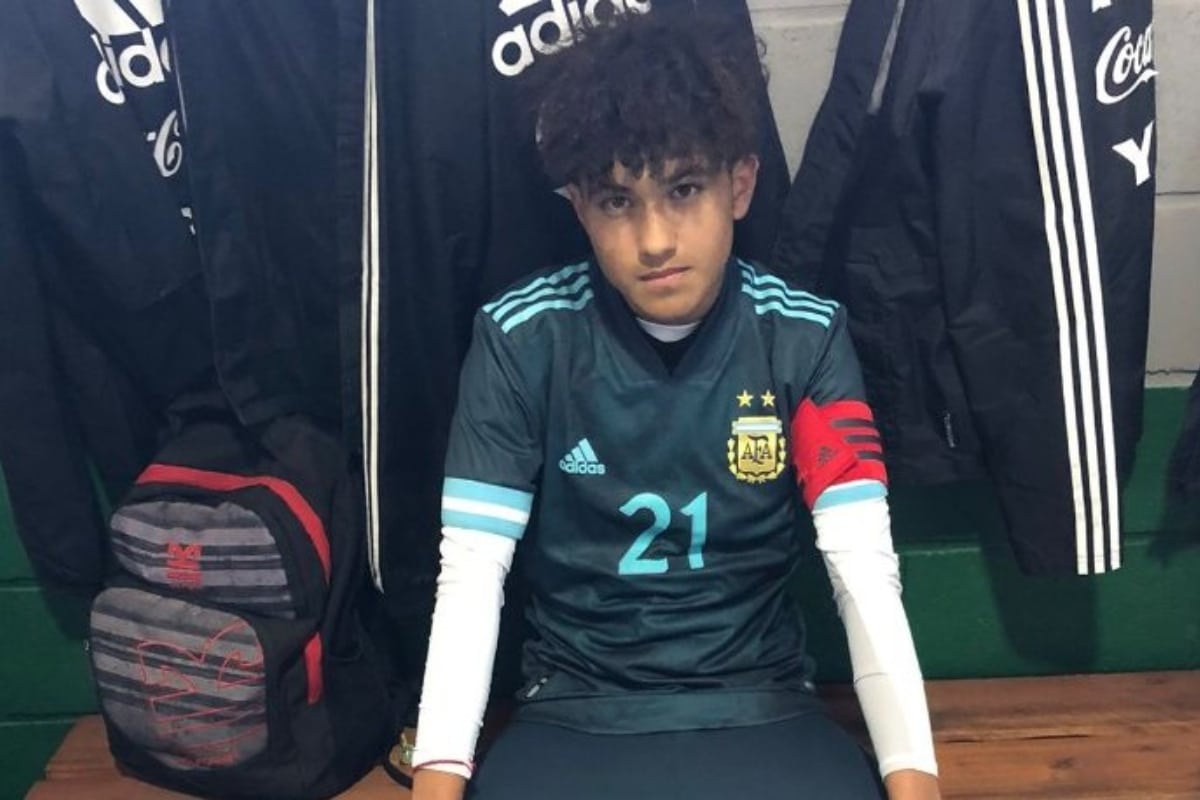 Bautista Ojeda con la camiseta de la Selección Argentina