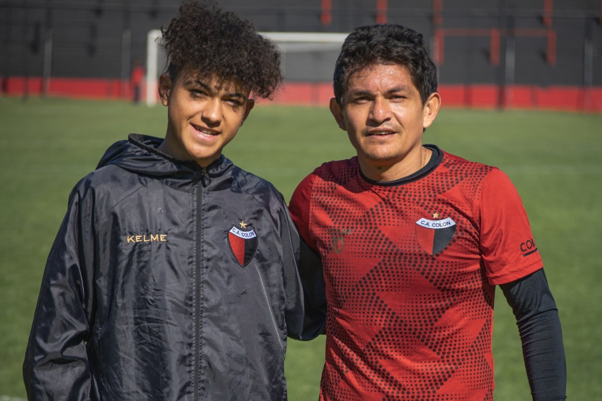 Bautista Ojeda con el "Pulga" Rodríguez en Colón