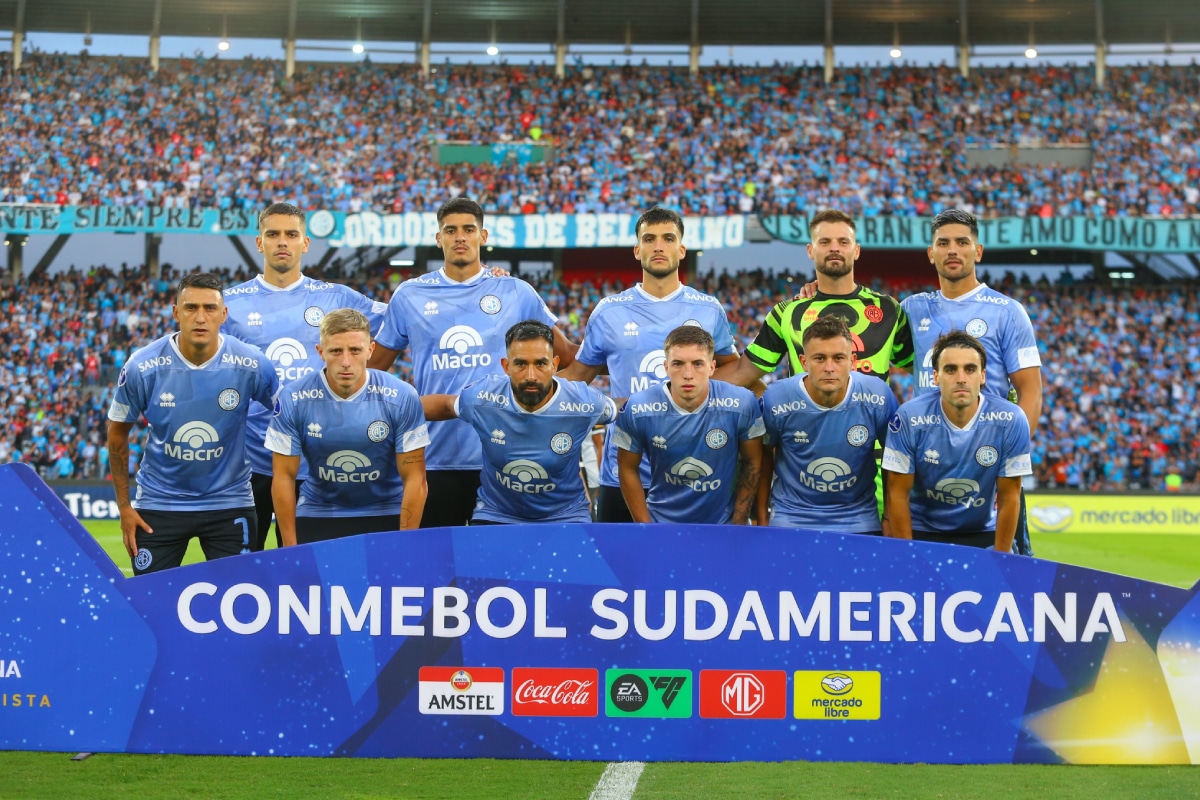 El equipo de Belgrano en la Copa Sudamericana 2024