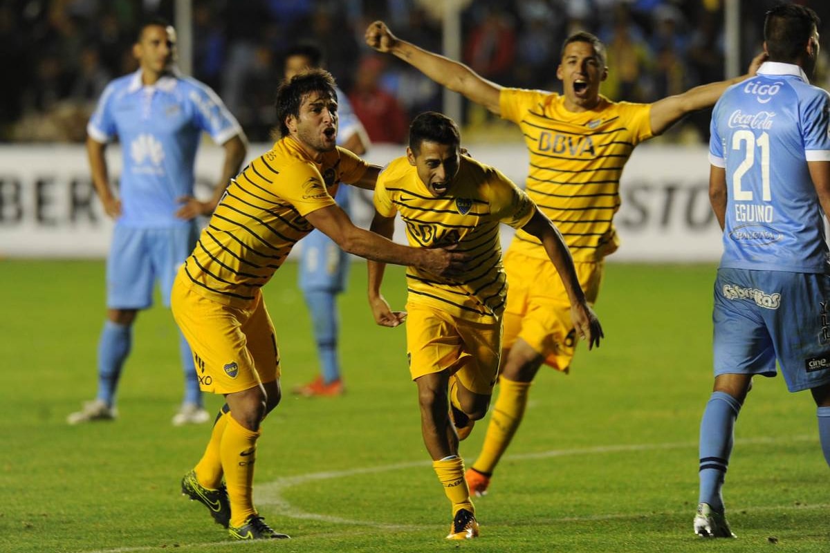 Boca, en su visita a Bolívar en la Copa Sudamericana 2014