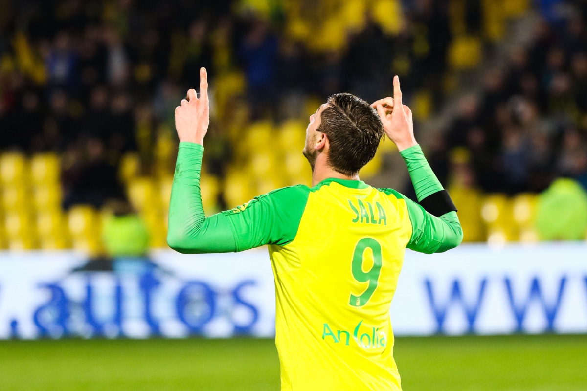 Emiliano Sala con la camiseta de Nantes