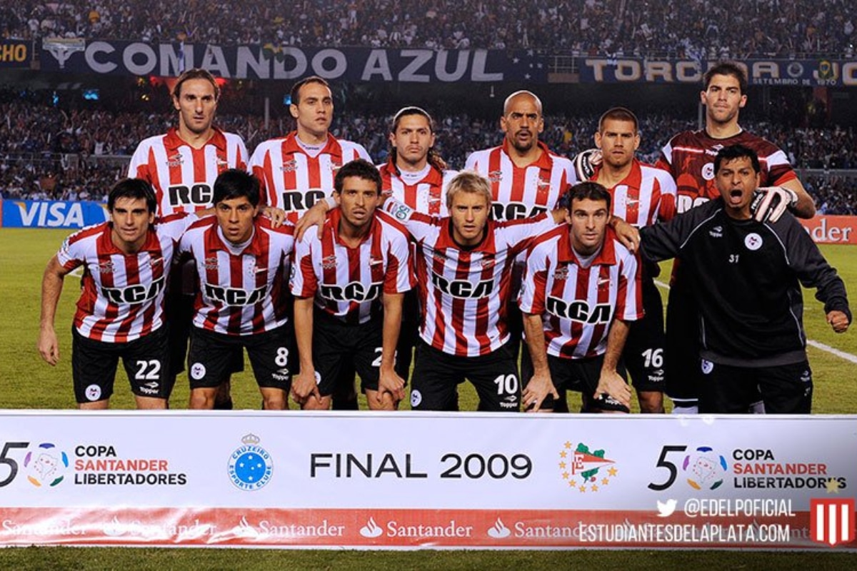 El equipo de Estudiantes que se coronó en la Libertadores 2009