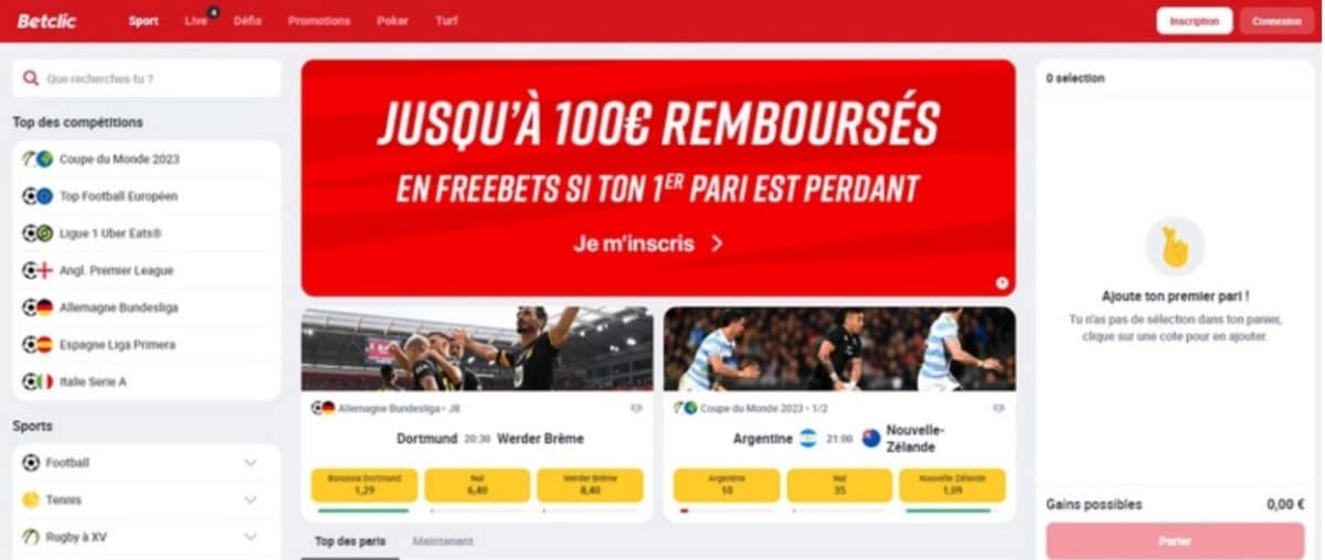 Bonus Betclic euro 2024
