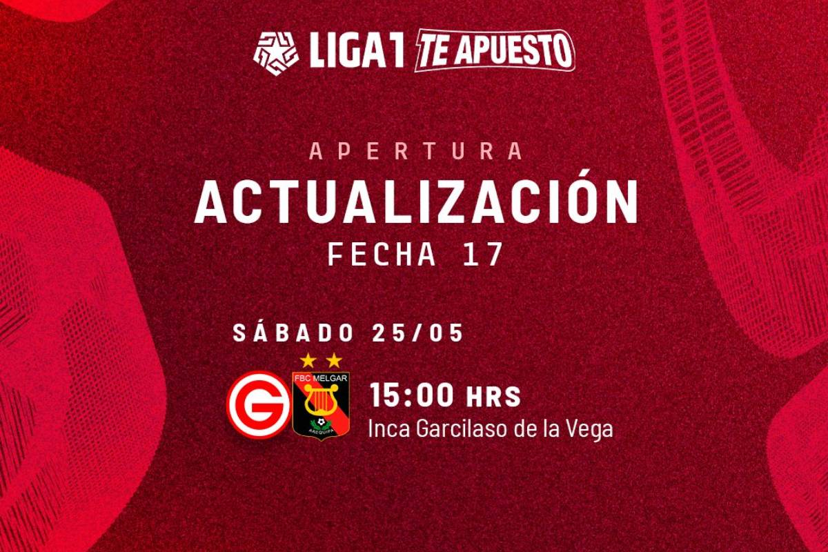 Liga 1 oficializó horario para partido de Melgar