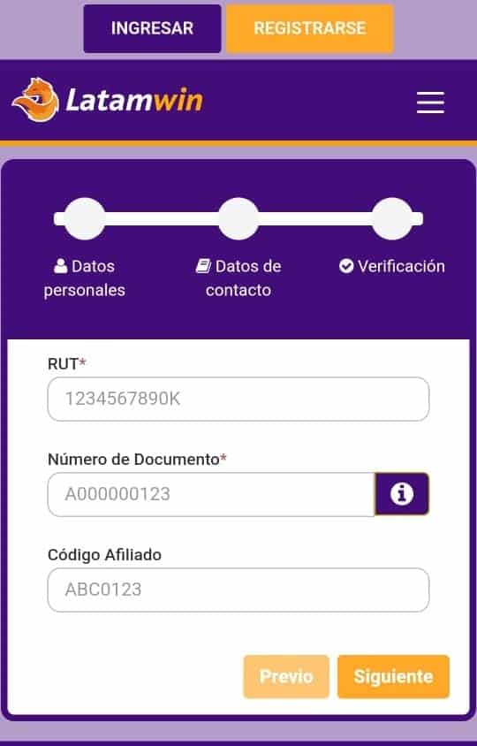registro en latamwin