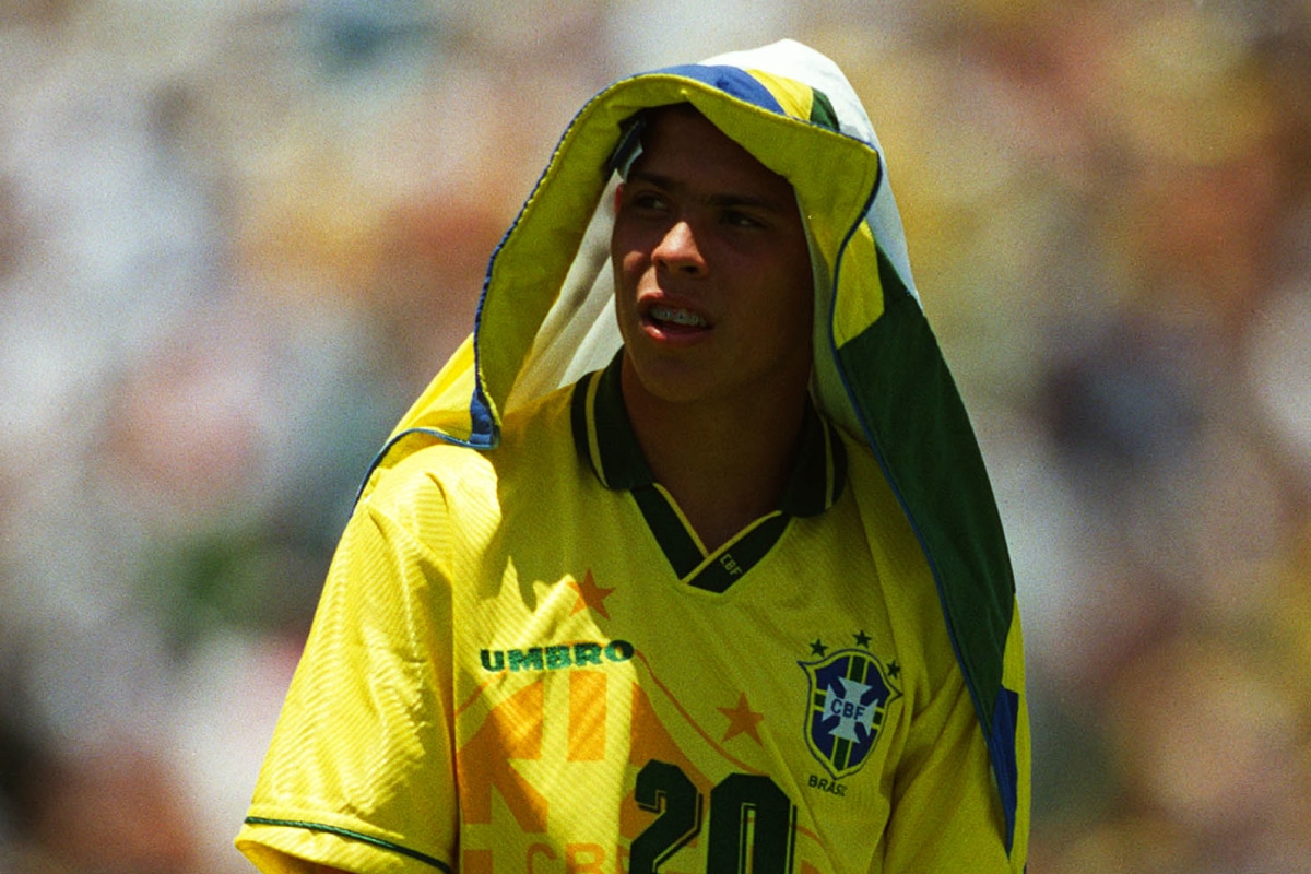 Ronaldo Nazario, de joven con la Selección de Brasil en 1994