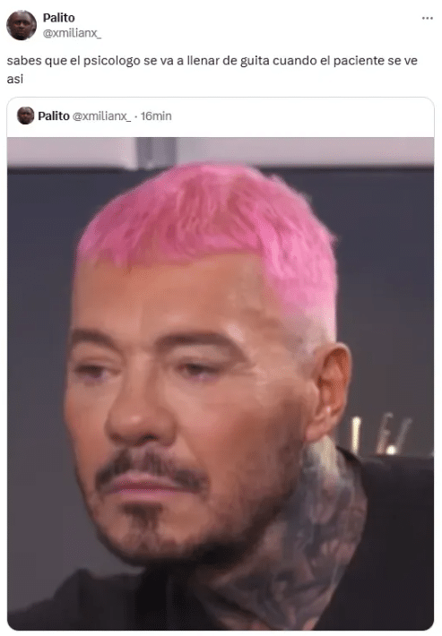 Meme de Twitter sobre Tinelli