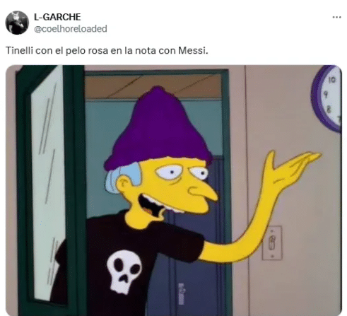 Meme de Twitter sobre Tinelli