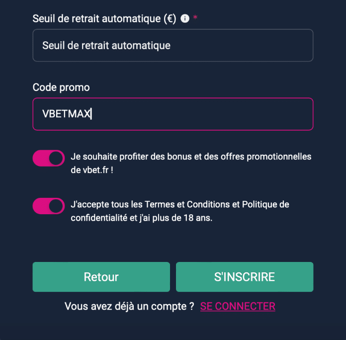 Application Vbet