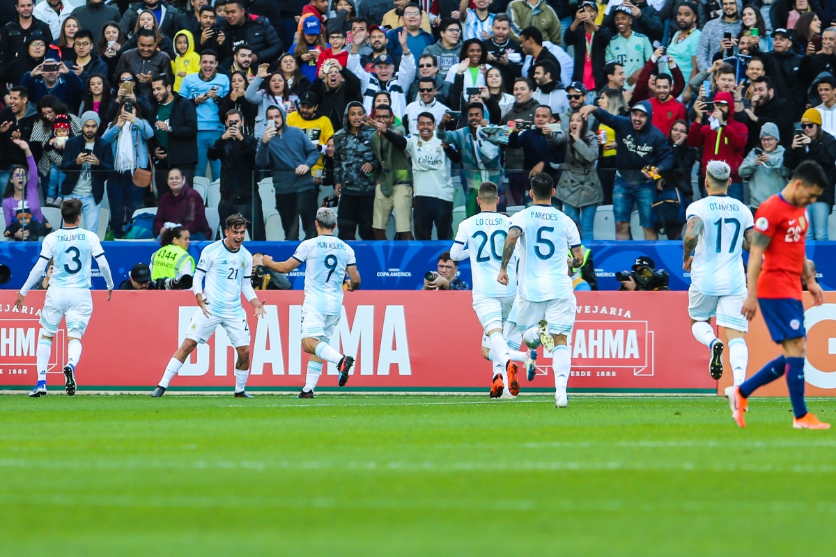 Argentina frente a Chile en Copa América 2019