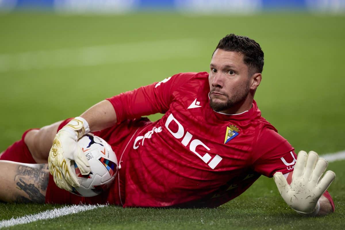 Real Sociedad v Cadiz CF – LaLiga EA Sports Jeremias Conan Ledesma of Cadiz CF reacts during the LaLiga EA Sports match