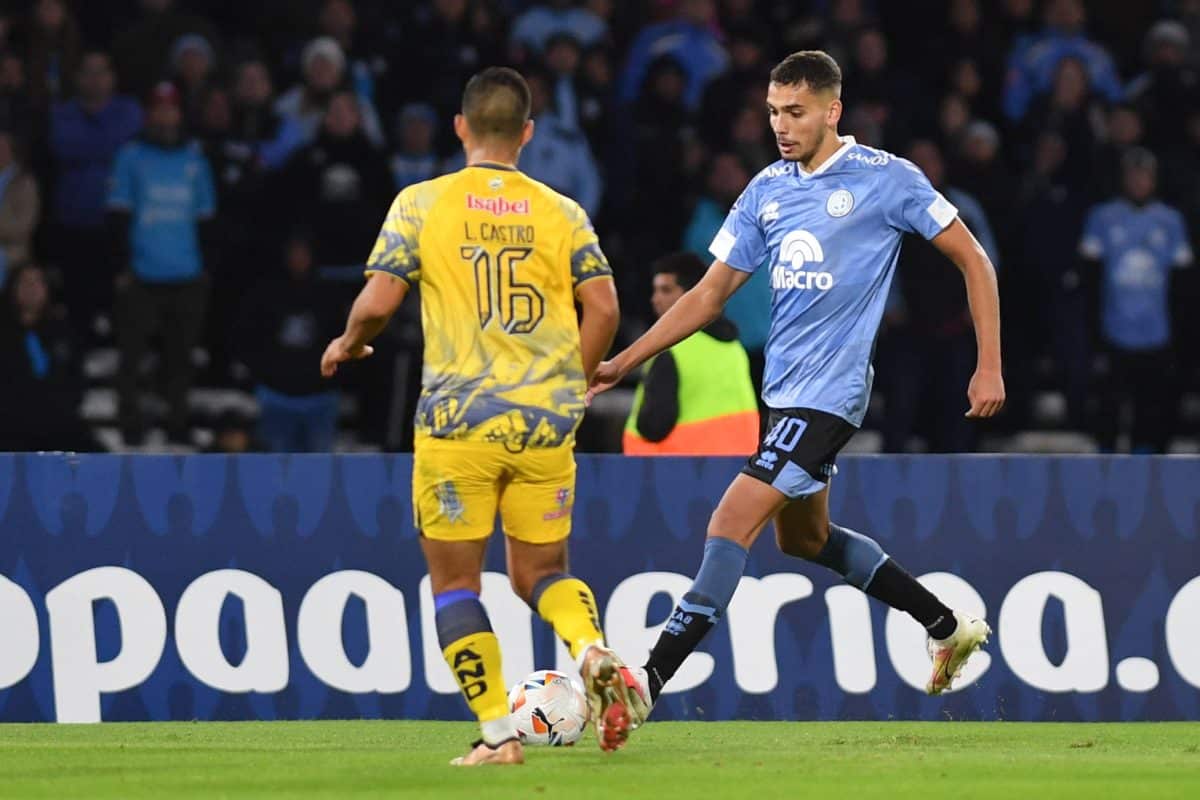 Belgrano de Cordoba Vs Delfin – Copa Sudamericana 2024 CORDOBA, ARGENTINA – MAY 9: Matias Moreno of Belgrano de Cba figh