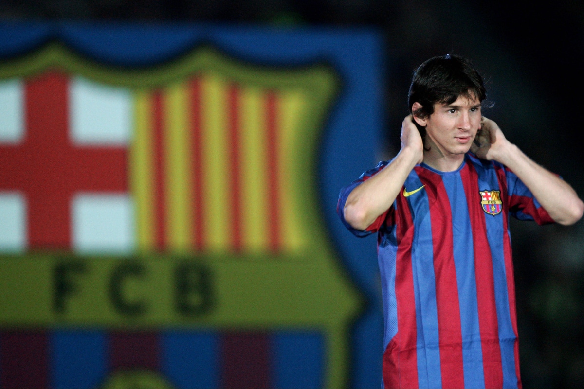 Lionel Messi, de joven en Barcelona