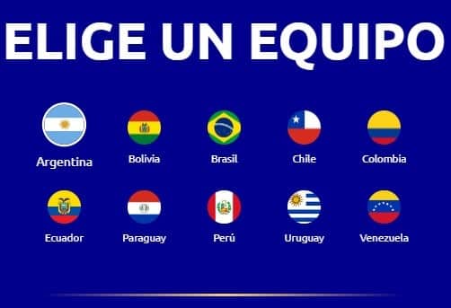 naciones equipos sudamericana
