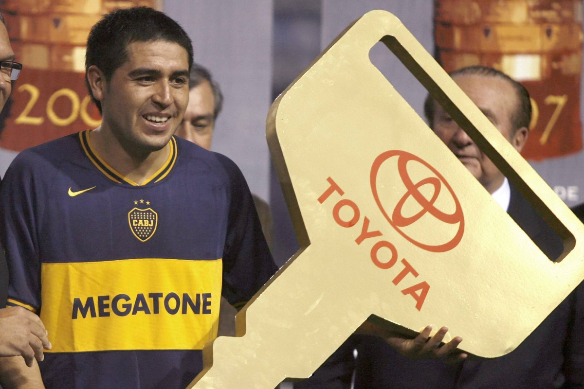 Juan Román Riquelme, figura en la final de Libertadores 2007 vs Gremio