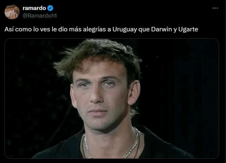 Meme de X tras la eliminación de Uruguay en Copa América
