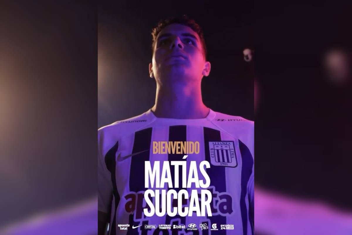 Matías Succar es nuevo jugador de Alianza Lima