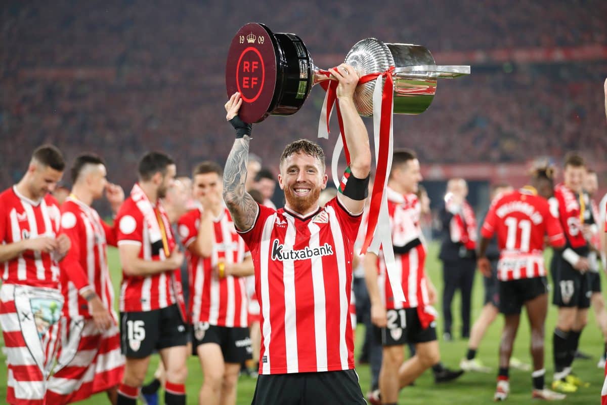 Iker Muniain (Bilbao), APRIL 6, 2024 – Football / Soccer : Muniain celebrate after winning Spanish Copa del Rey final ma