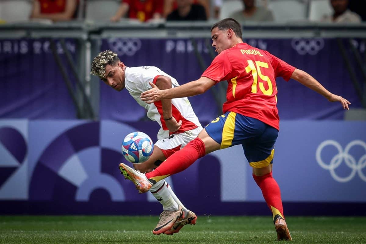 Spain v Egypt: Men s Football – Olympic Games, Olympische Spiele, Olympia, OS Paris 2024: Day 4 Ahmed Eid of the Egypt t