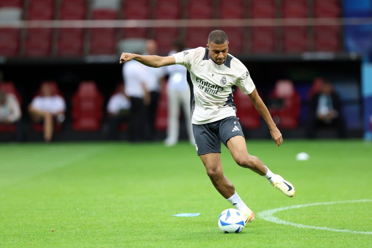 WARSZAWA 13.08.2024 TRENING REALU MADRYT PRZED MECZEM O SUPERPUCHAR EUROPY SEZON 2024/25 — REAL MADRID TRAINING SESSIO