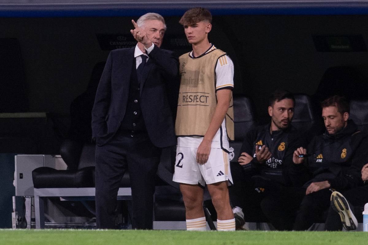 Nico Paz, con poco protagonismo en Real Madrid