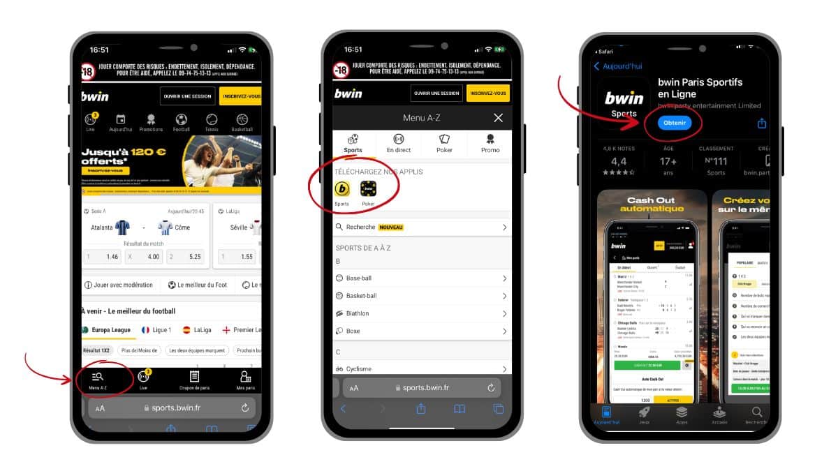 télécharger l'application Bwin à partir su dite