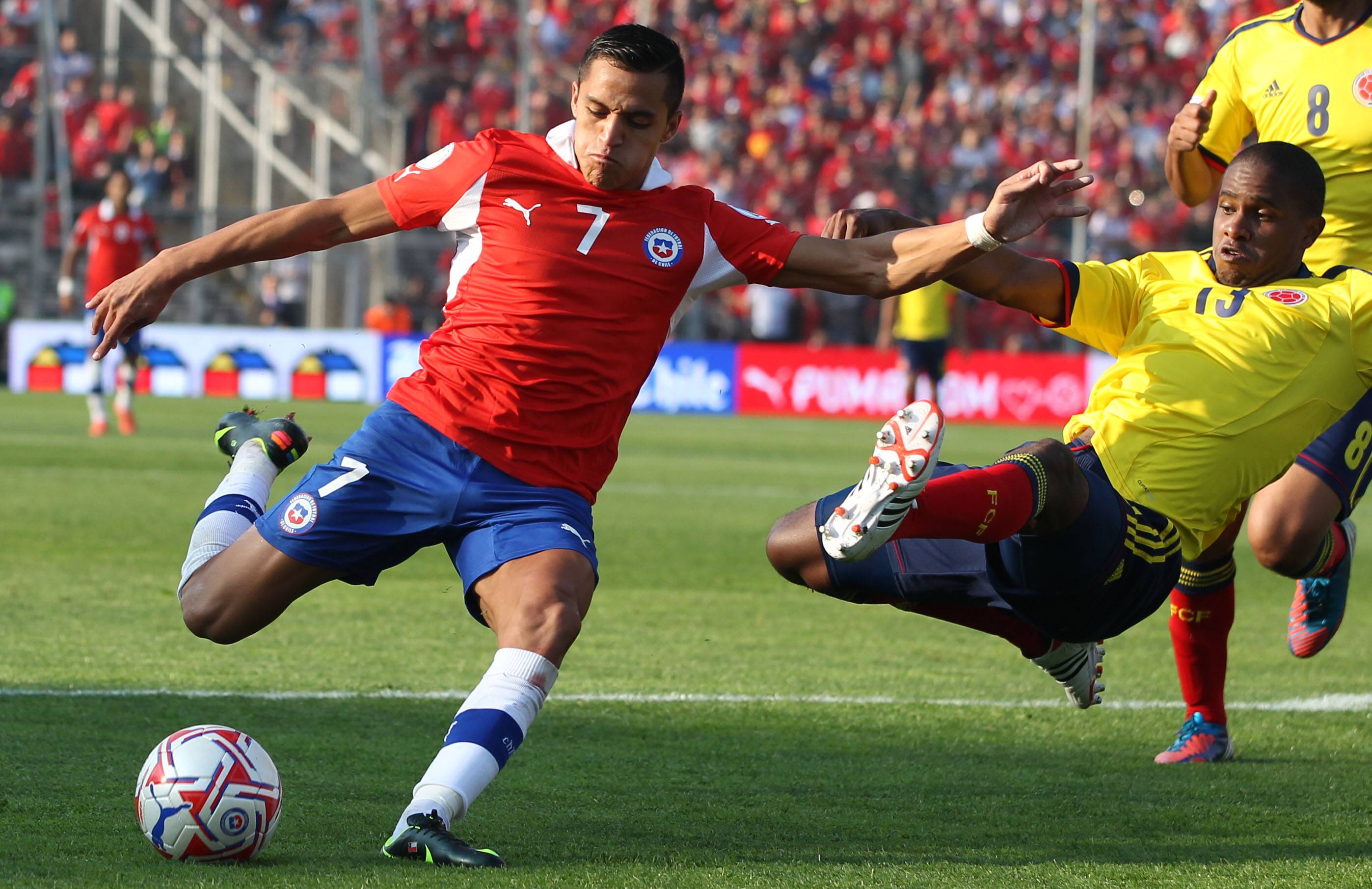 El historial de Chile vs Colombia