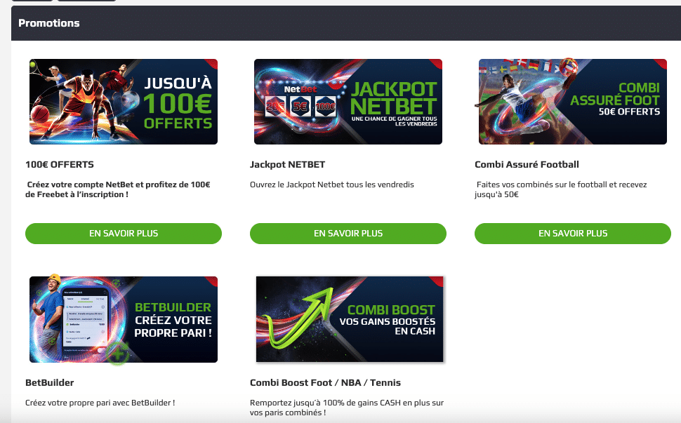 Promotions Netbet