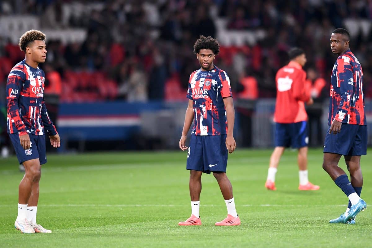 Désiré Doué Ibrahim Mbaye Willian Pacho PSG Paris Saint-Germain