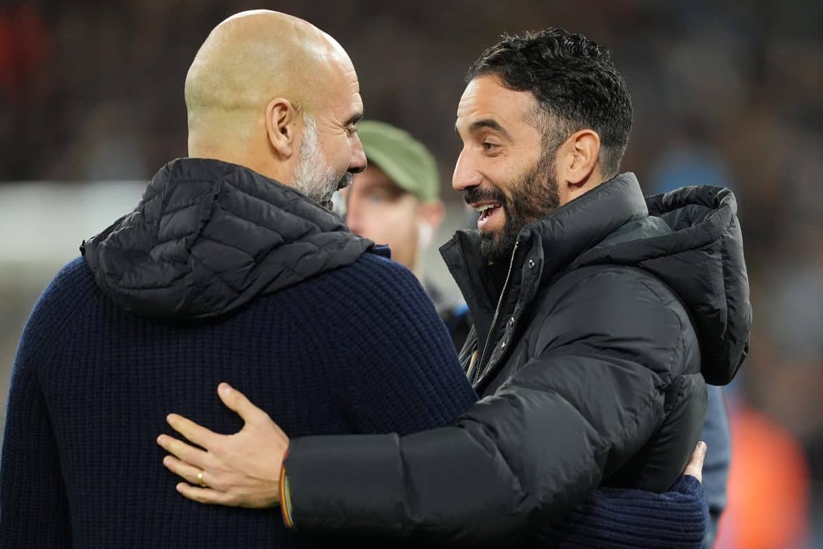 Pep Guardiola Ruben Amorim Manchester City Manchester United