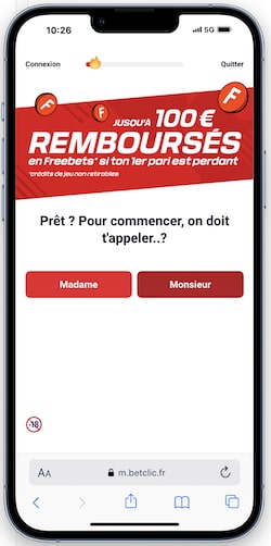 Ouvrez un compte sur Betclic