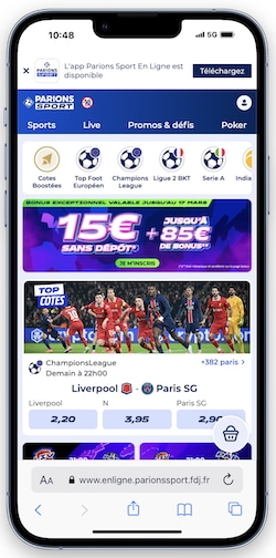 Ce que nous avons pensé de Parions Sport