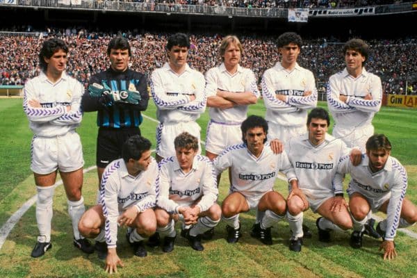 L'équipe du Real Madrid en 1989
