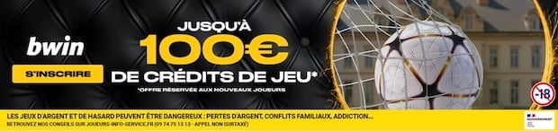 Offre à l'inscription Bwin