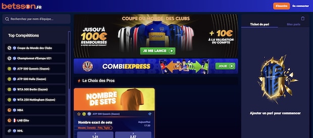 Betsson est le meilleur site de pronos pour avoir un bonus sans dépôt