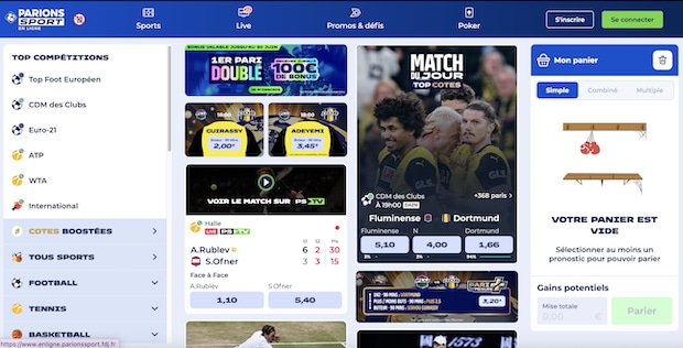 Parions Sport est sans doute le meilleur site de prono en France à l'heure actuelle