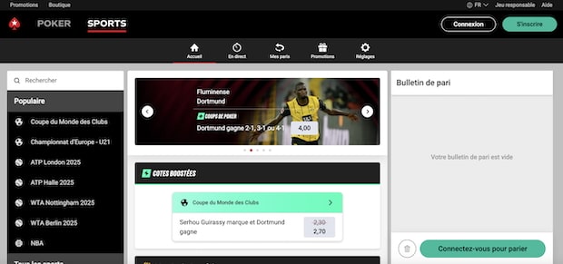 PokerStars est le meilleur site pour les promos croisées poker et sport