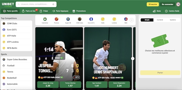 Unibet est sans doute le meilleur site de pronos multi-univers en France