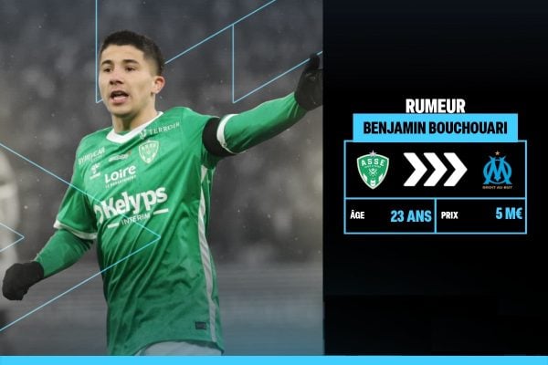 Mercato ASSE : l'OM est-il le gros club français sur le coup pour Benjamin Bouchouari ?