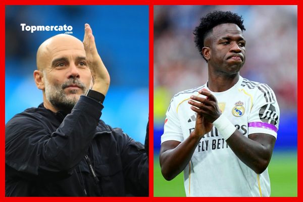 Mercato Real Madrid : l'opération Vinicius bientôt lancée par Manchester City sur demande de Pep Guardiola ?