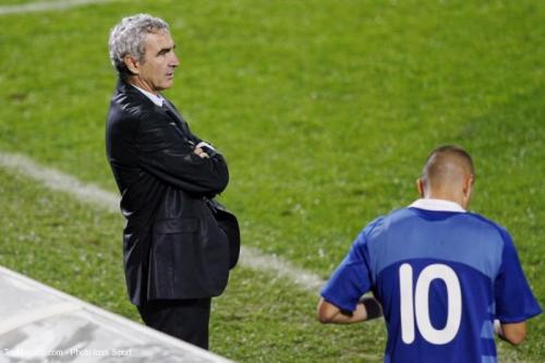 Raymond Domenech et Karim Benzema