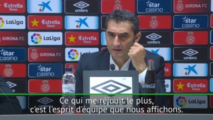 Barça : Valverde se réjouit de l’état d’esprit de l’équipe